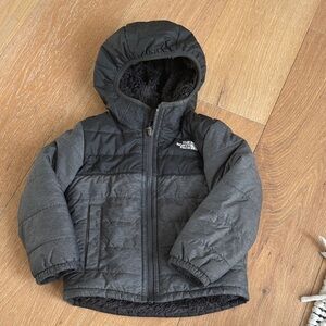 The North Face Black and Gray Hooded Jacket